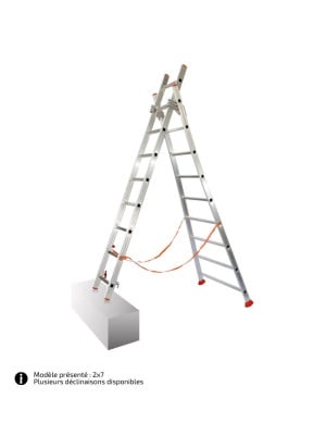 Échelle Transformable 2 Plans Atlanta sur fond blanc