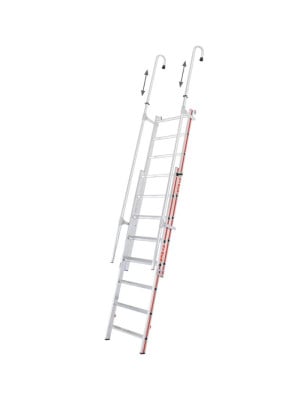 Échelle Meunière Télescopique à Rampes 2×8
