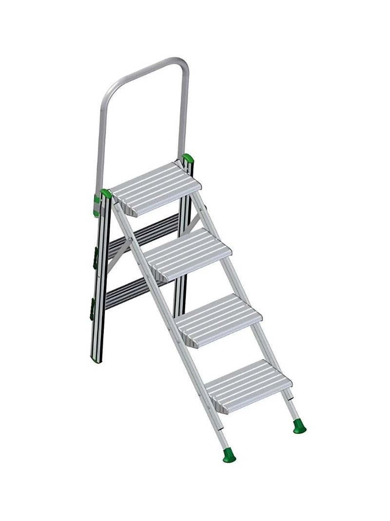 Marchepied Aluminium Pliant avec garde-corps Plio - Hauteur plateforme 0.96m