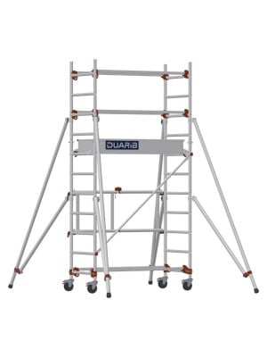 Échafaudage roulant aluminium – Altitude 135 – Compact & pliant – Hauteur plateau 1,80m