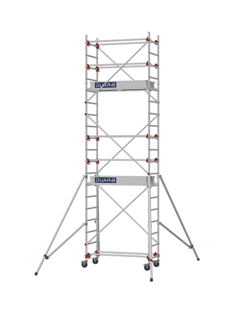 Échafaudage roulant aluminium Altitude Standard – Hauteur 3,80 m – Longueur 1,50 m