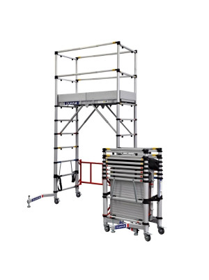 Échafaudage roulant aluminium télescopique TéléTower 2