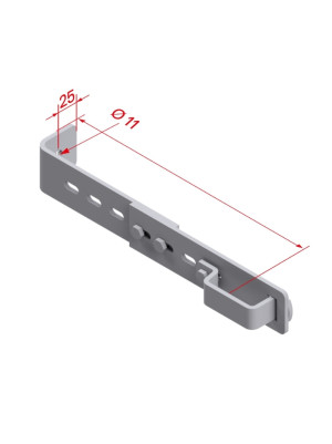 Fixation murale, réglable 0051572