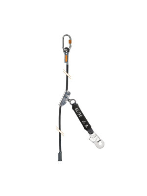 Antichute mobile sur support d'assurage flexible - sur fond blanc
