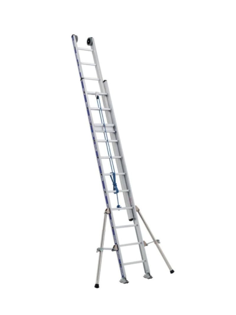 Échelle Coulissante à Corde 2 Plans Aluminium Platinium 500