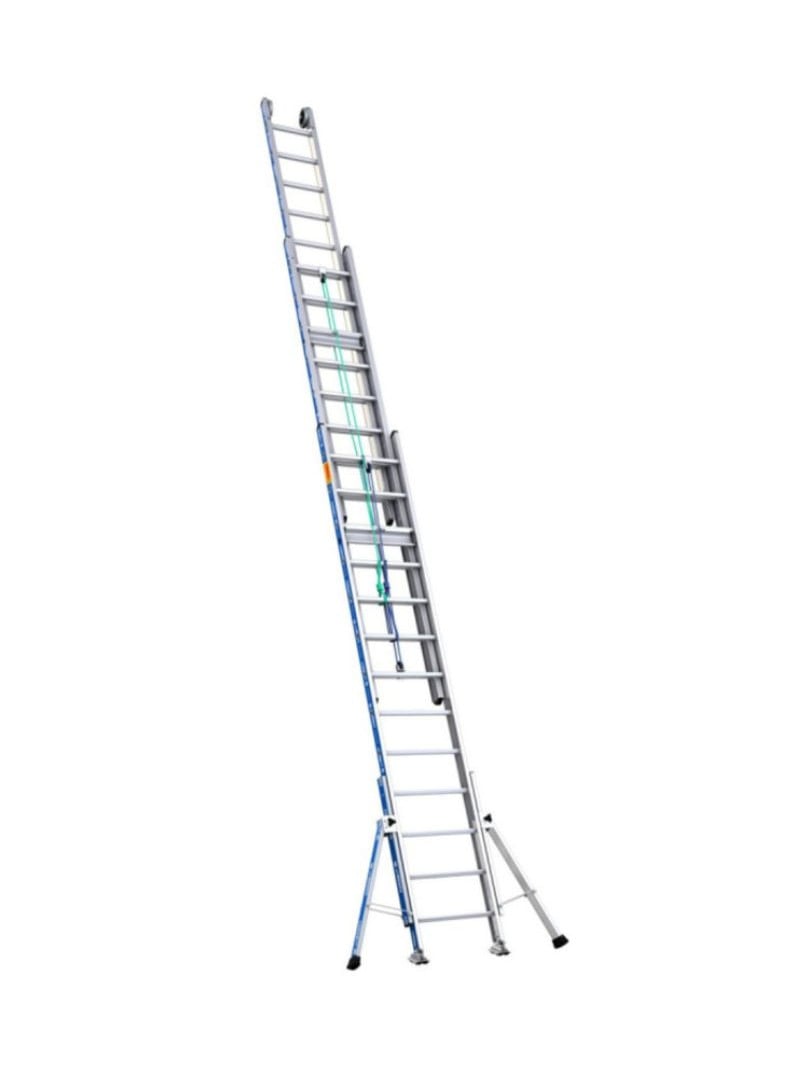 Échelle Coulissante à Corde 3 Plans Aluminium Platinium 500